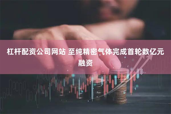 杠杆配资公司网站 至纯精密气体完成首轮数亿元融资